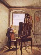 Georg Friedrich Kersting Caspar David Friedrich in his Studio France oil painting artist